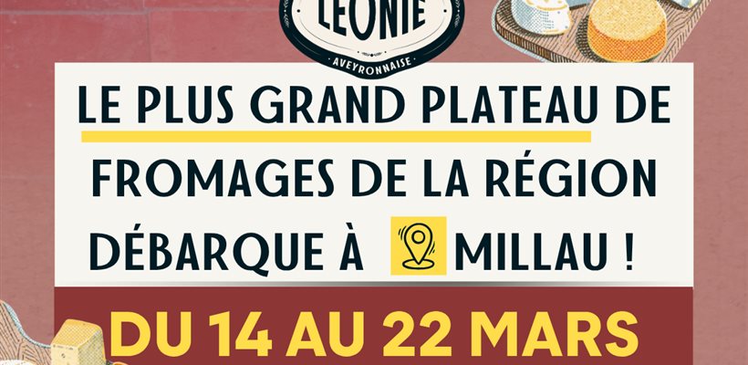 The largest cheese platter in the Aveyron at Léonie’s